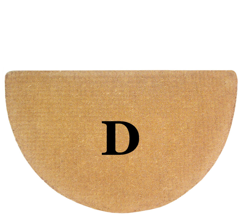 Nedia Home Monogrammed 22" x 36" Half-Round Heavy-Duty Doormat — View 9