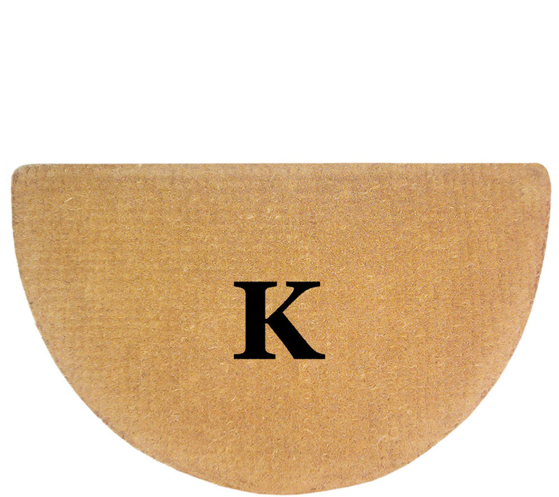 Nedia Home Monogrammed 22" x 36" Half-Round Heavy-Duty Doormat — View 23