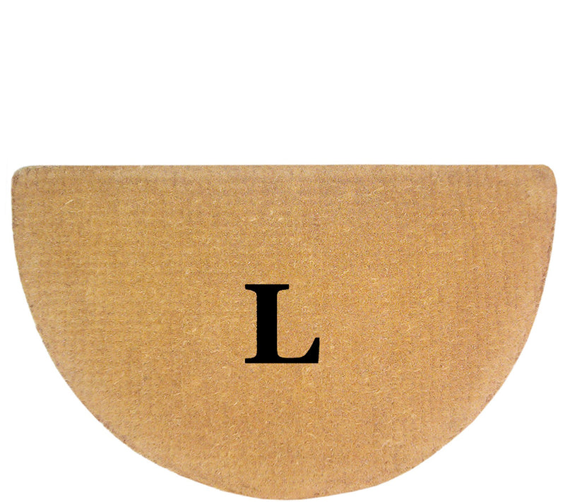 Nedia Home Monogrammed 22" x 36" Half-Round Heavy-Duty Doormat — View 25
