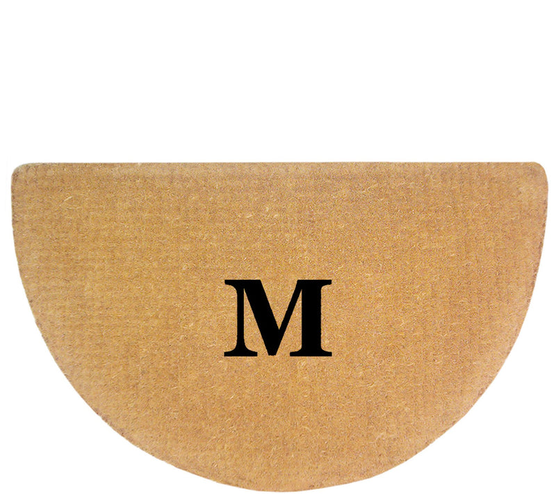 Nedia Home Monogrammed 22" x 36" Half-Round Heavy-Duty Doormat — View 27