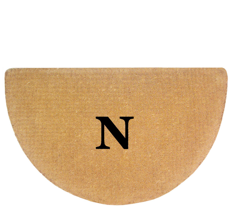 Nedia Home Monogrammed 22" x 36" Half-Round Heavy-Duty Doormat — View 29