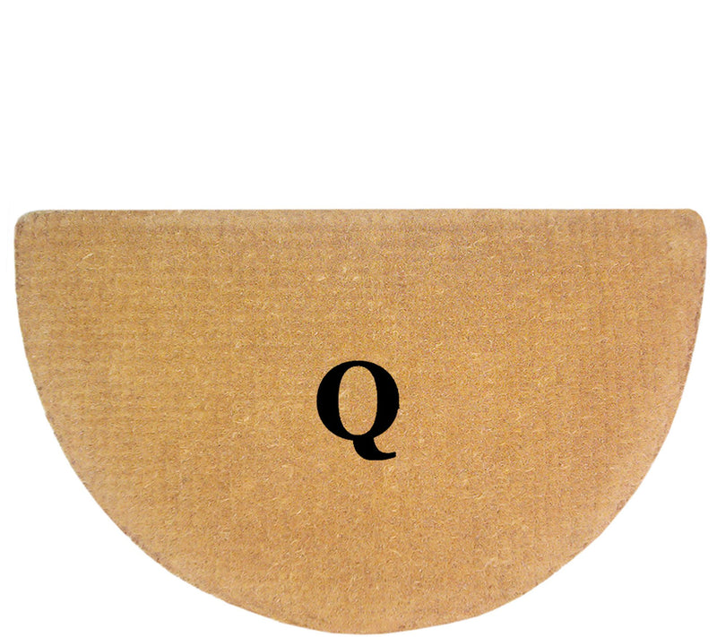 Nedia Home Monogrammed 22" x 36" Half-Round Heavy-Duty Doormat — View 35