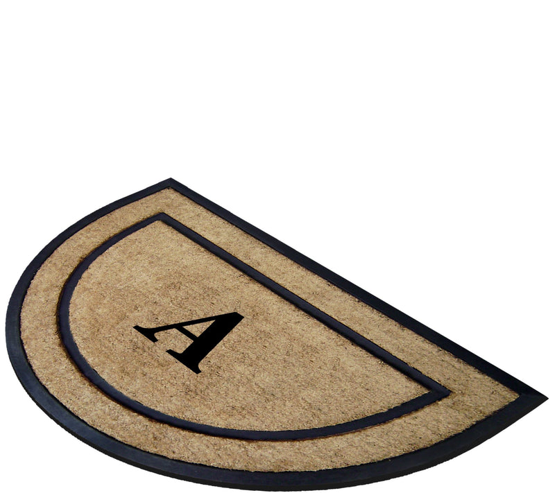 Nedia Home Monogrammed 24" x 36" Half-Round Doormat — View 54