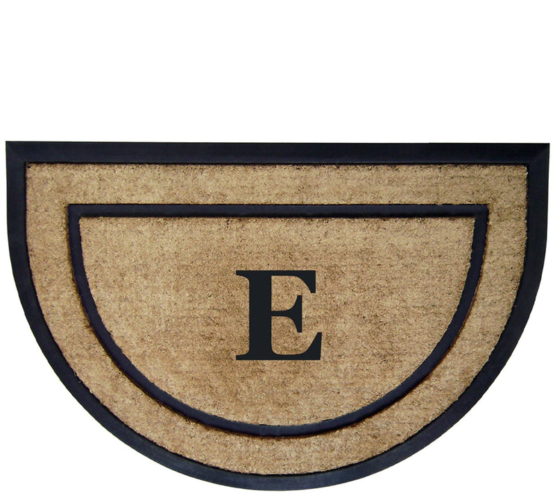 Nedia Home Monogrammed 24" x 36" Half-Round Doormat — View 11