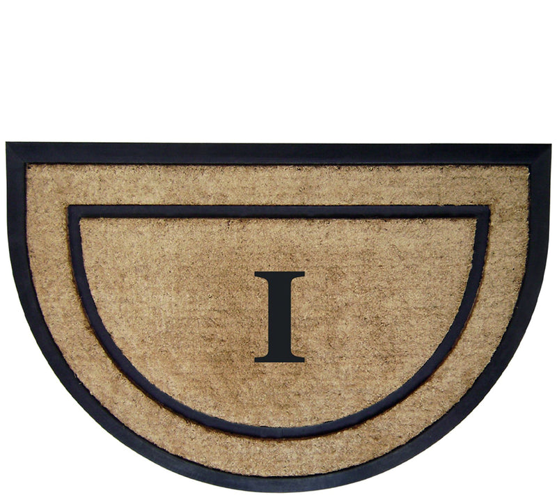 Nedia Home Monogrammed 24" x 36" Half-Round Doormat — View 19