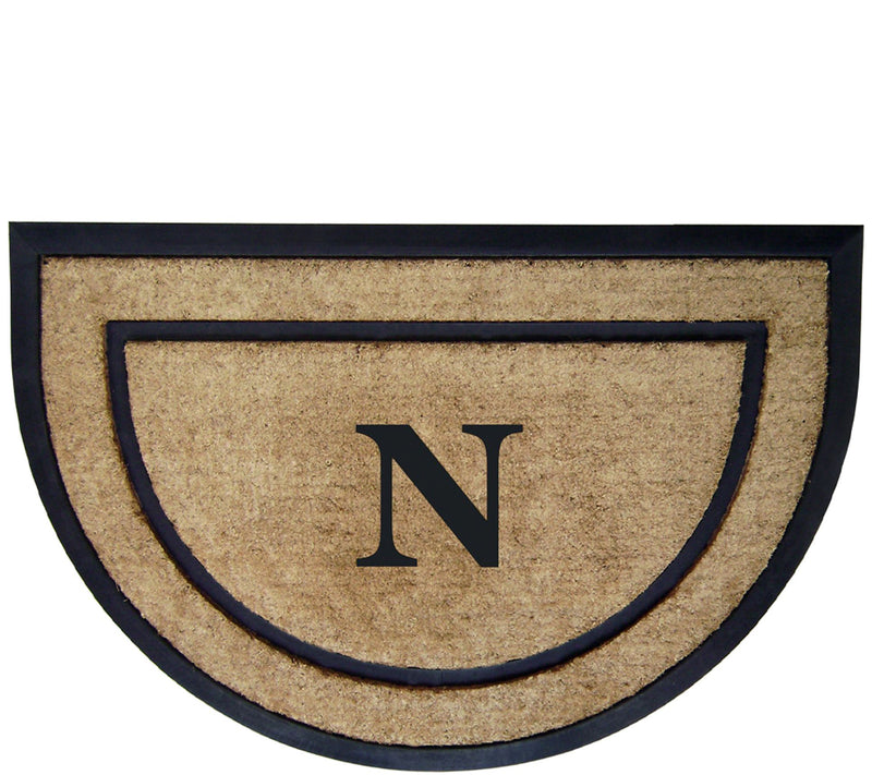 Nedia Home Monogrammed 24" x 36" Half-Round Doormat — View 29