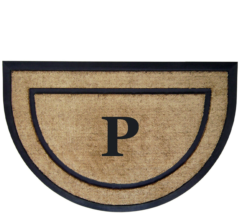 Nedia Home Monogrammed 24" x 36" Half-Round Doormat — View 33