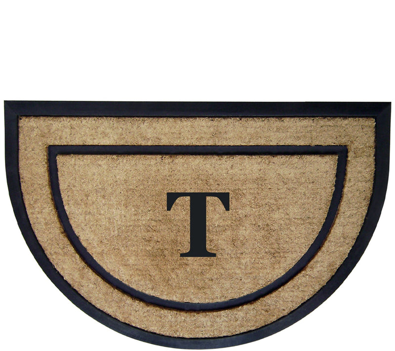 Nedia Home Monogrammed 24" x 36" Half-Round Doormat — View 41