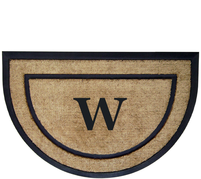 Nedia Home Monogrammed 24" x 36" Half-Round Doormat — View 47