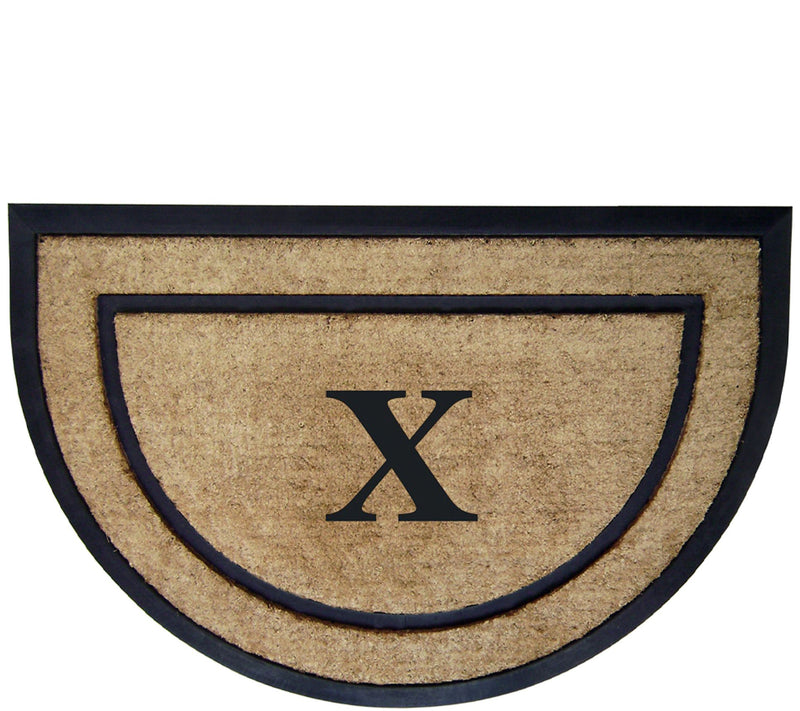 Nedia Home Monogrammed 24" x 36" Half-Round Doormat — View 49