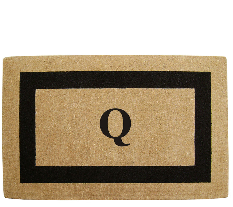 Nedia Home Monogrammed Heavy-Duty 22" x 36" Coir Doormat — Main view