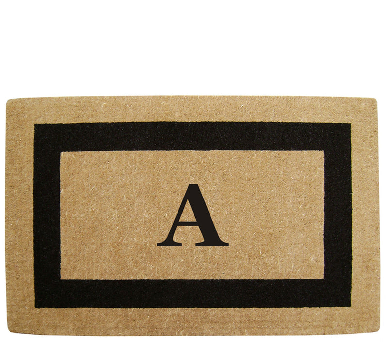 Nedia Home Monogrammed Heavy-Duty 22" x 36" Coir Doormat — View 3