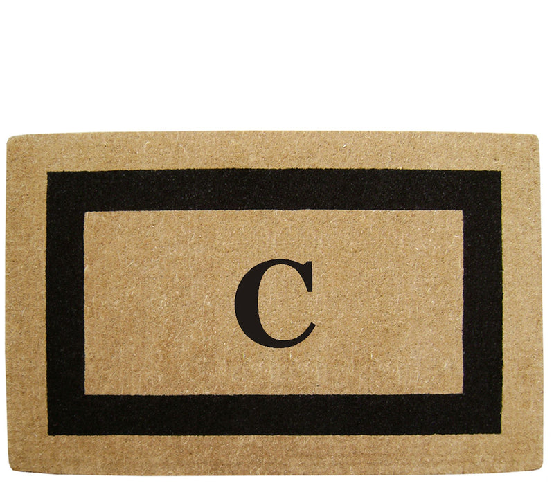 Nedia Home Monogrammed Heavy-Duty 22" x 36" Coir Doormat — View 7