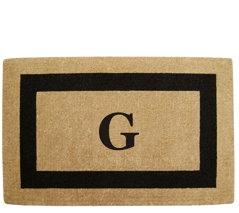 Nedia Home Monogrammed Heavy-Duty 22" x 36" Coir Doormat — View 15