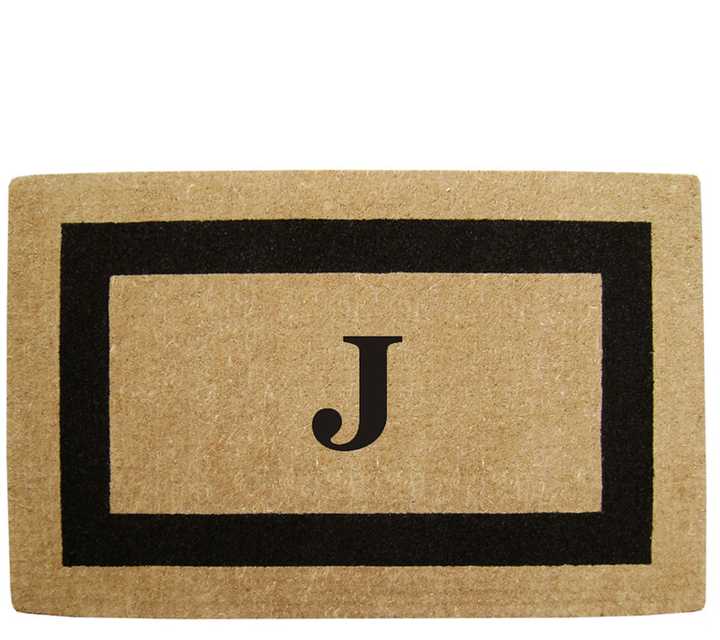 Nedia Home Monogrammed Heavy-Duty 22" x 36" Coir Doormat — View 21