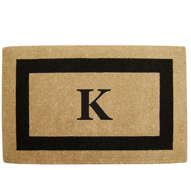 Nedia Home Monogrammed Heavy-Duty 22" x 36" Coir Doormat — View 23