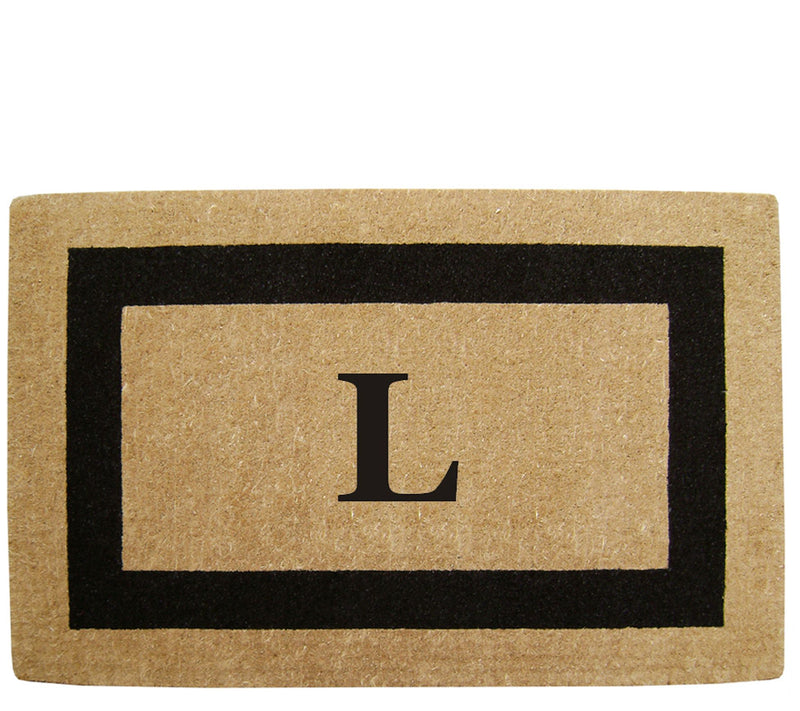 Nedia Home Monogrammed Heavy-Duty 22" x 36" Coir Doormat — View 25
