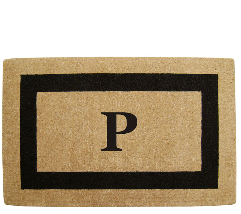 Nedia Home Monogrammed Heavy-Duty 22" x 36" Coir Doormat — View 33