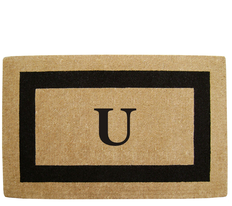 Nedia Home Monogrammed Heavy-Duty 22" x 36" Coir Doormat — View 43