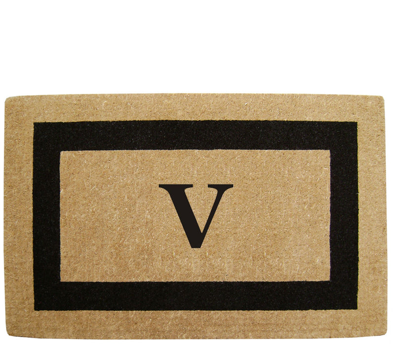 Nedia Home Monogrammed Heavy-Duty 22" x 36" Coir Doormat — View 45