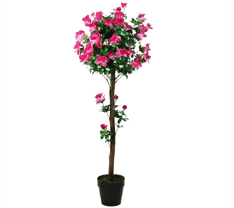 Northlight Decorative Potted Artificial Pink Azalea Tree — Main view