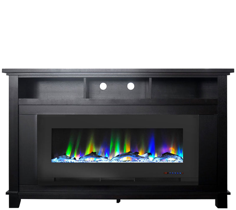 Cambridge San Jose Fireplace TV Stand w/ Log Display — Main view