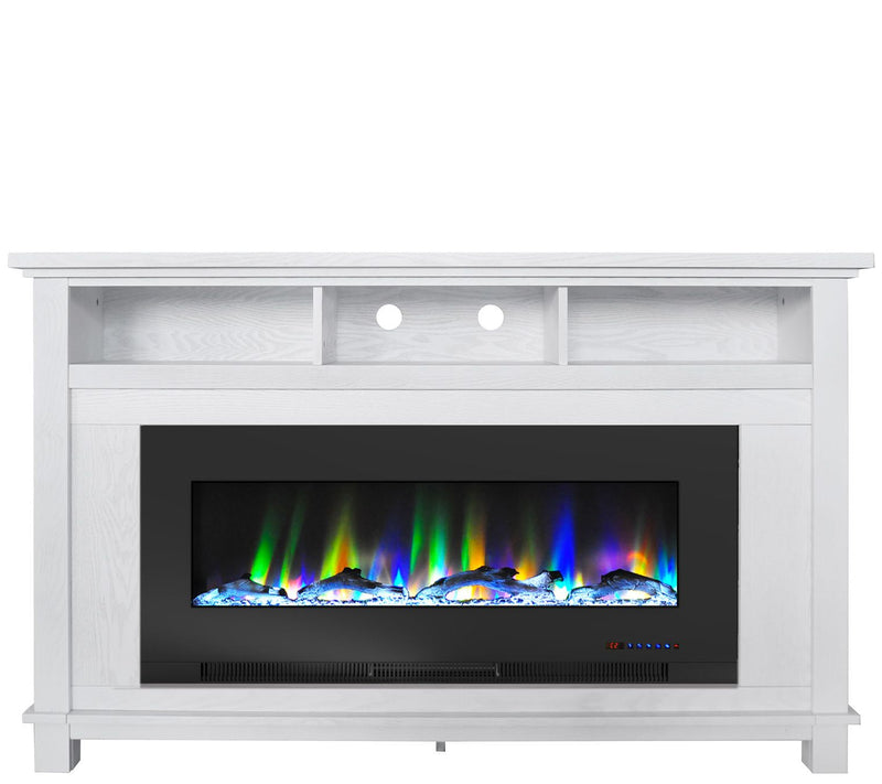 Cambridge San Jose Fireplace TV Stand w/ Log Display — View 9