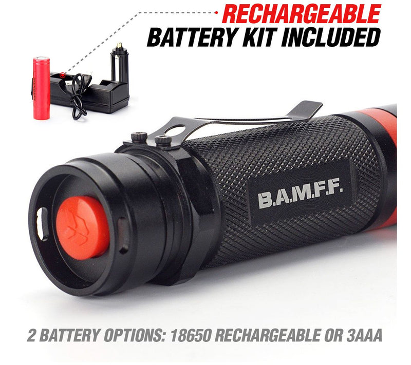 BAMFF 6.0-600 Lumen Rechargeable Dual LED Flashlight — View 6