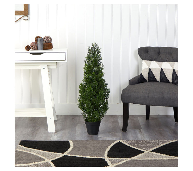 3' Mini Cedar Pine Tree by Nearly Natural — View 2