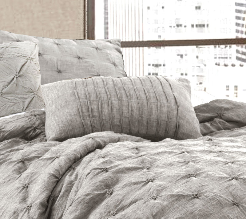 Ravello Pintuck 5-Piece King Comforter Set by Lush Decor — View 11
