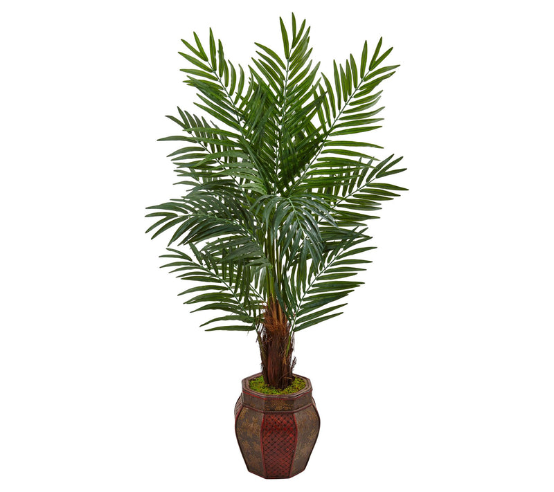 5' Areca Palm Tree in Planter by Nearly Natural — Main view