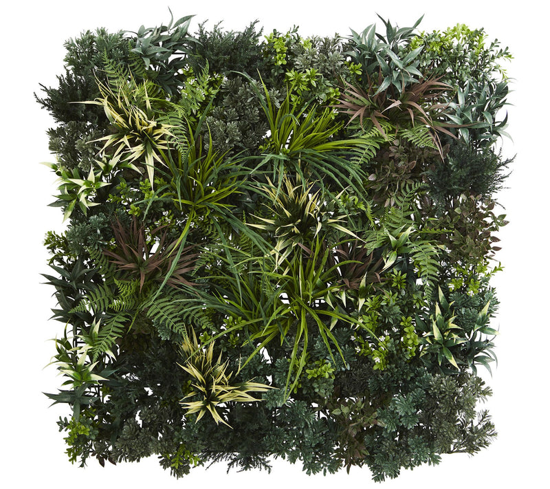 3' x 3' Greens & Fern Living Wall by Nearly Natural — Main view