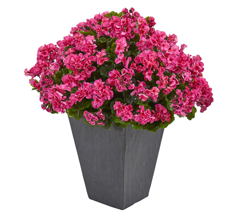 Geranium Artificial Plant in Planter by NearlyNatural — Main view