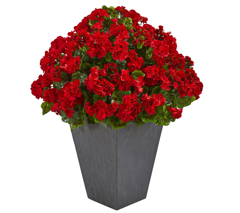 Geranium Artificial Plant in Planter by NearlyNatural — View 5