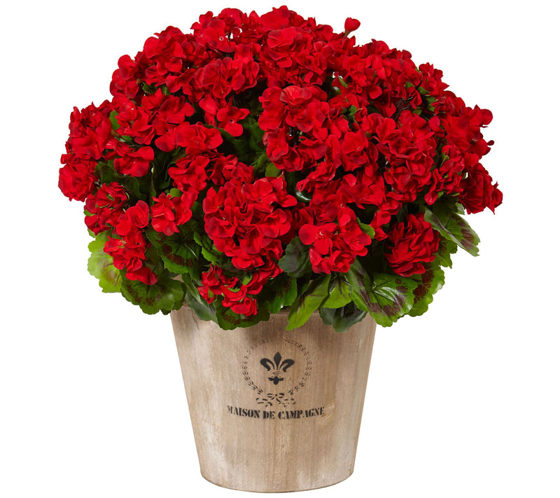 22" Geranium in Planter by Nearly Natural — View 5