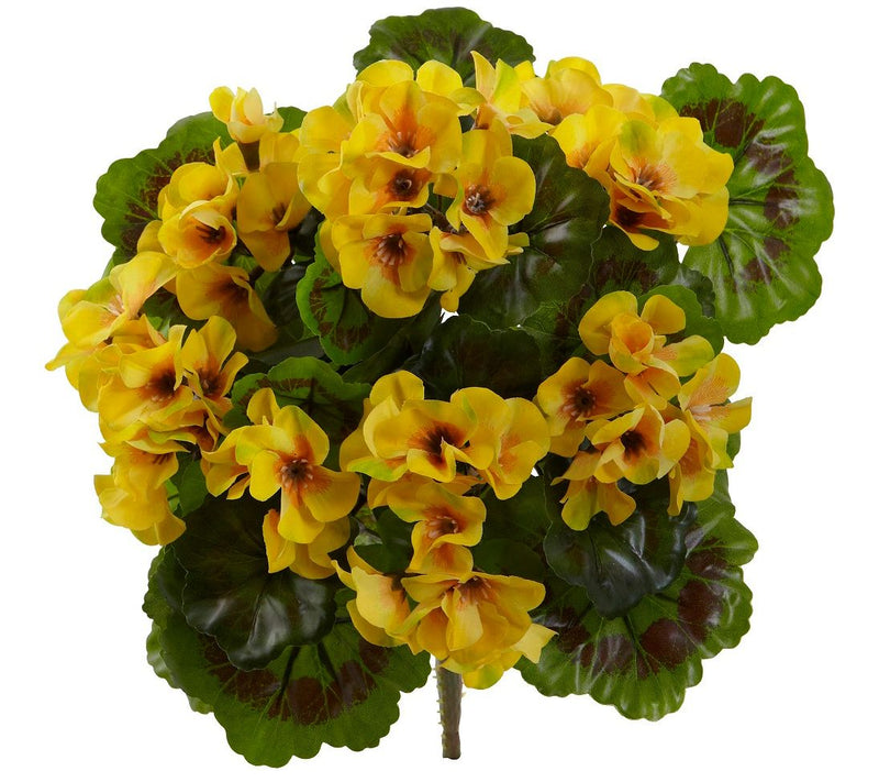 Geranium Artificial Bush Set of 4 by Nearly Natural — View 7