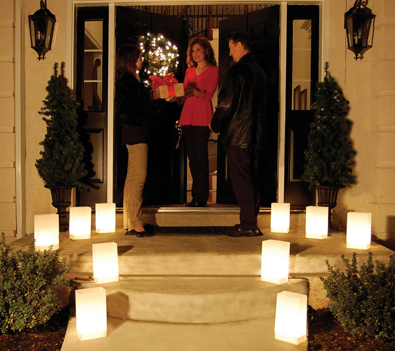 LumaBase Set of 6 Battery Operated LED Lights w  ith Timer — View 2