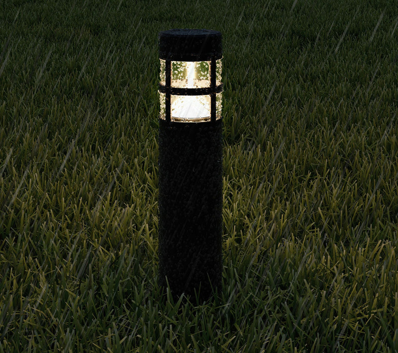 Pure Garden Set of (8) 15.4" Solar Path BollardLights Outdoor — View 5