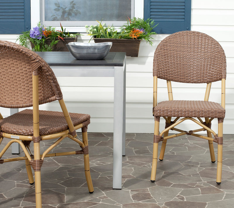 Safavieh Barrow Indoor/Outdoor Set of Two Stacking Arm Chairs — View 10
