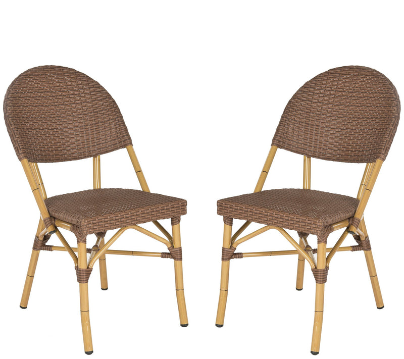 Safavieh Barrow Indoor/Outdoor Set of Two Stacking Arm Chairs — Main view