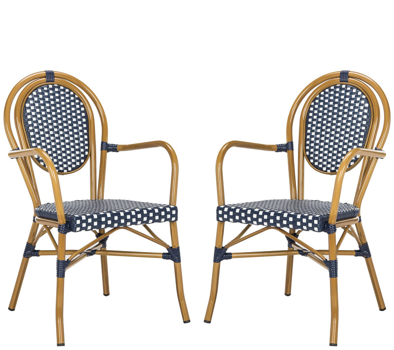 Safavieh Rosen French Bistro Stacking Arm Chair, Set of 2 — View 7
