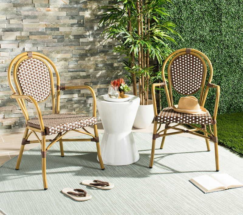 Safavieh Rosen French Bistro Stacking Arm Chair, Set of 2 — View 10