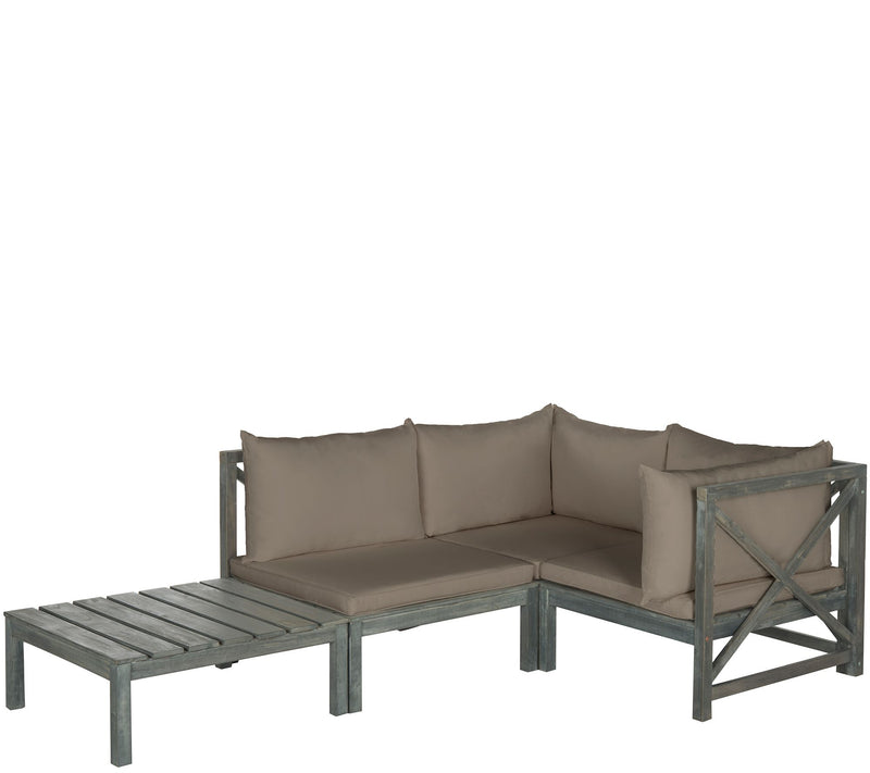 Safavieh Lynwood Modular Outdoor Sectional withCoffee Table — View 8