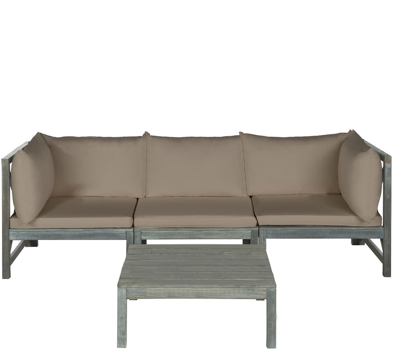 Safavieh Lynwood Modular Outdoor Sectional withCoffee Table — View 3