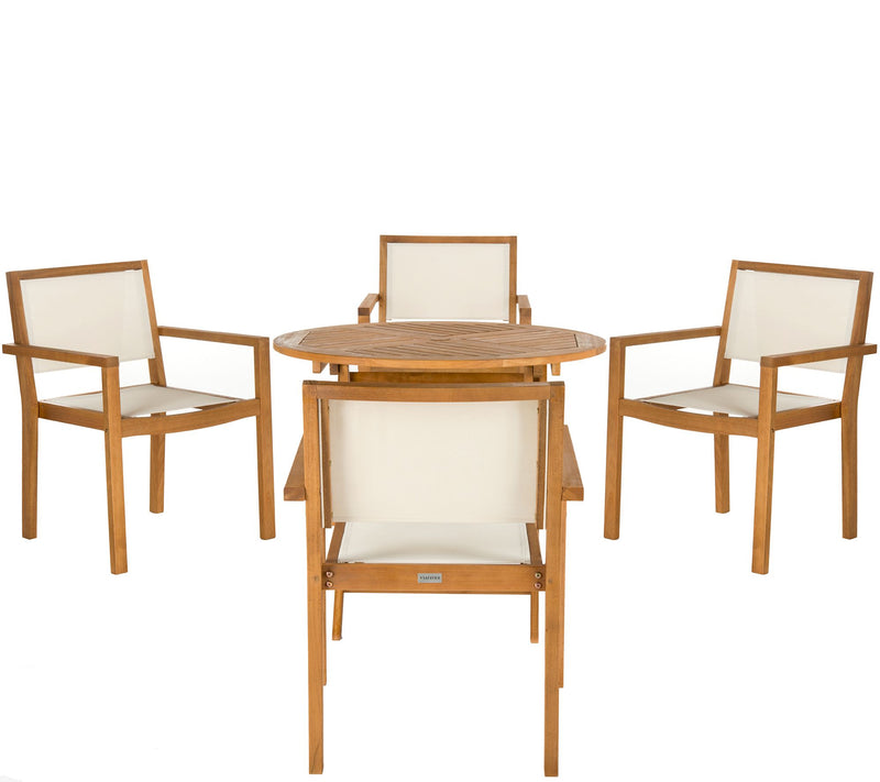 Safavieh Chante 35.4" Round Table 5-Piece Dining Set — Main view