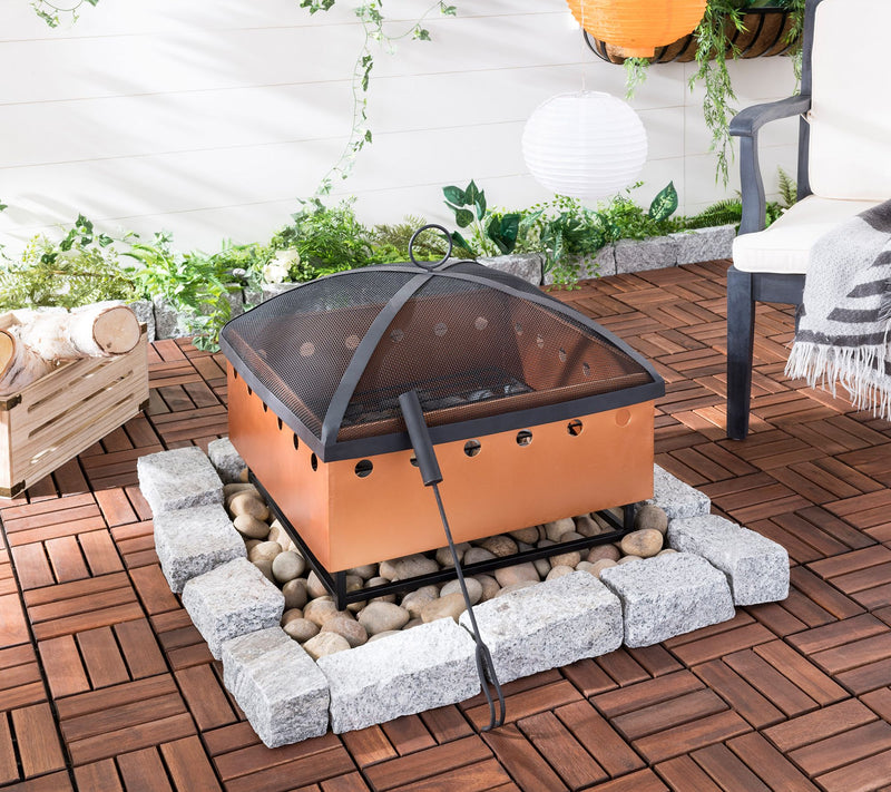 Safavieh Wyatt Square Fire Pit — View 4