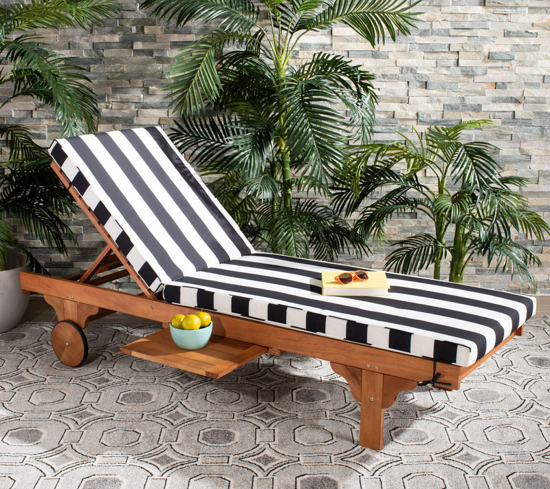 Safavieh Newport Chaise Lounge Chair with SideTable — View 16