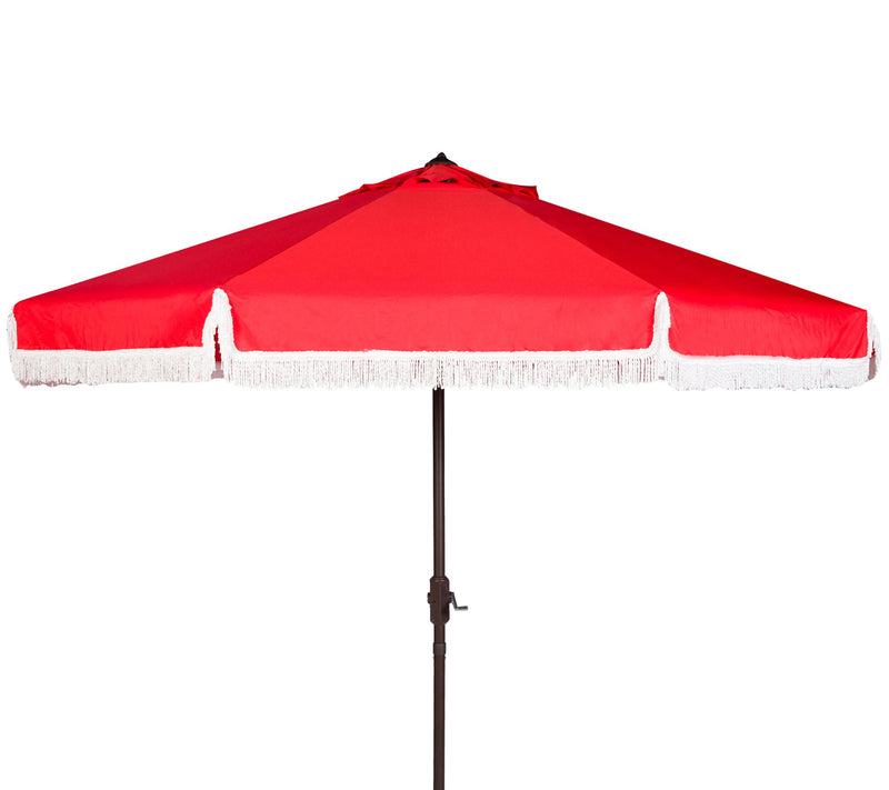 Safavieh Milan Fringe 9' Tilt Umbrella — View 7