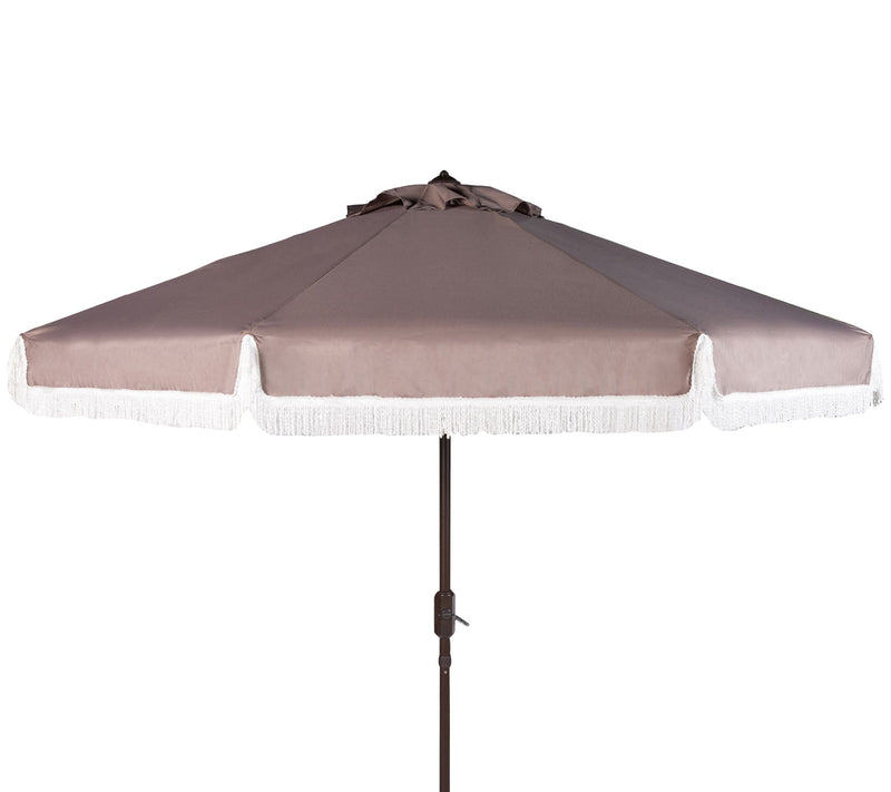 Safavieh Milan Fringe 9' Tilt Umbrella — View 3