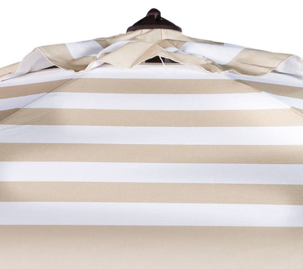 Safavieh Maui Single Scallop Striped 9' Umbrella